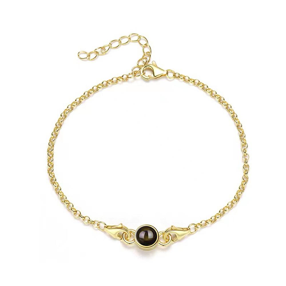 Custom Photo Projection Bracelet, Personalized Memorial Picture Jewelry