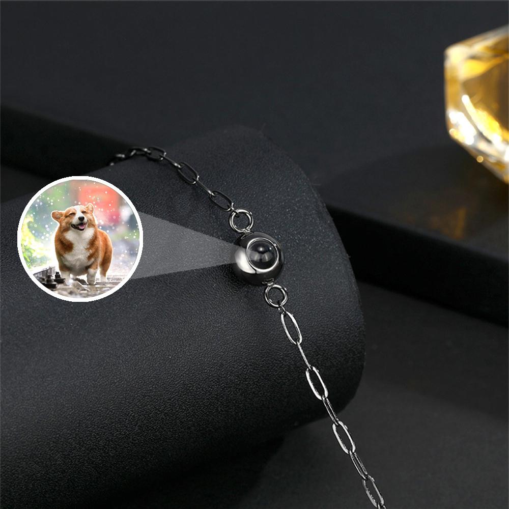 Photo Projection Bracelet, Personalized Memorial Picture Jewelry