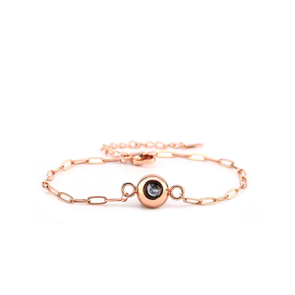 Photo Projection Bracelet, Personalized Memorial Picture Jewelry