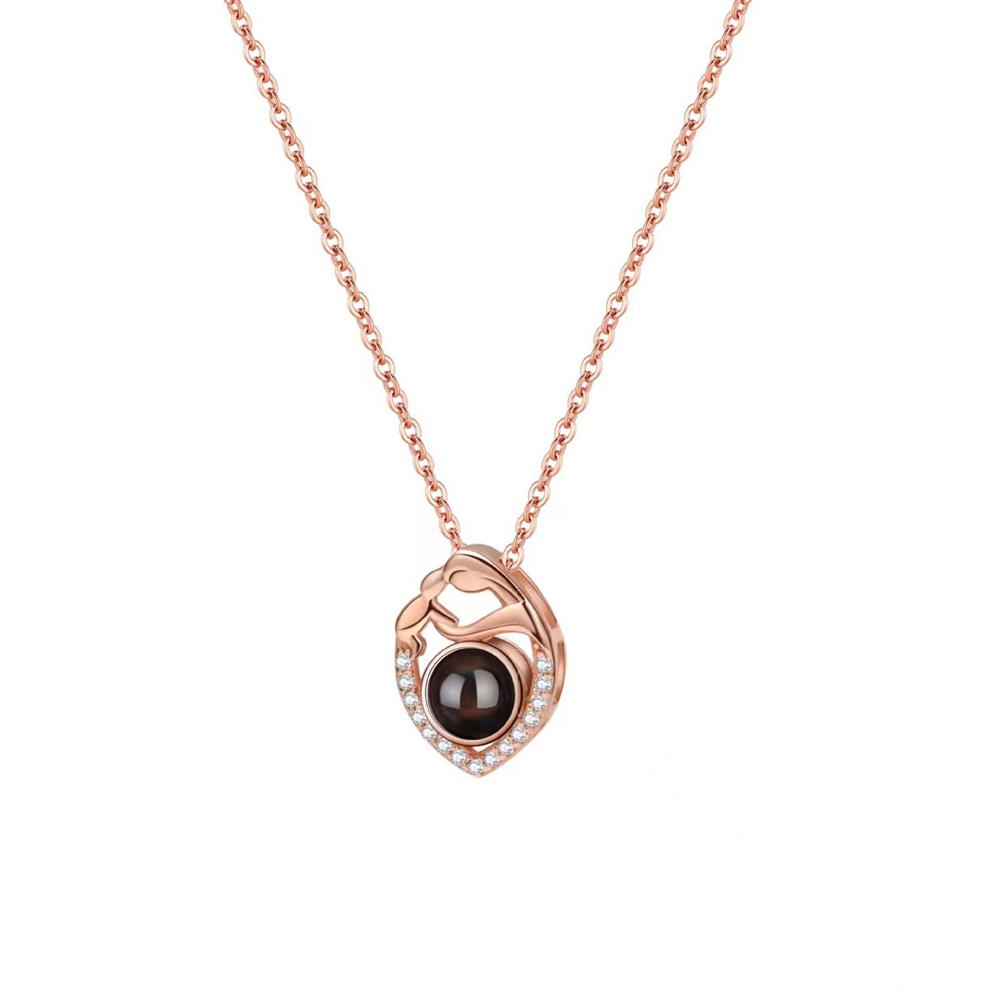 Custom Photo Projection Necklace, Personalized Picture Jewelry