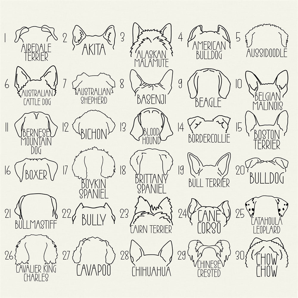 Personalized Dog Ears Sweatshirt with Name, Custom Dog Mom Sweatshirt, Dog Dad Gift, Gift for Dog Lovers