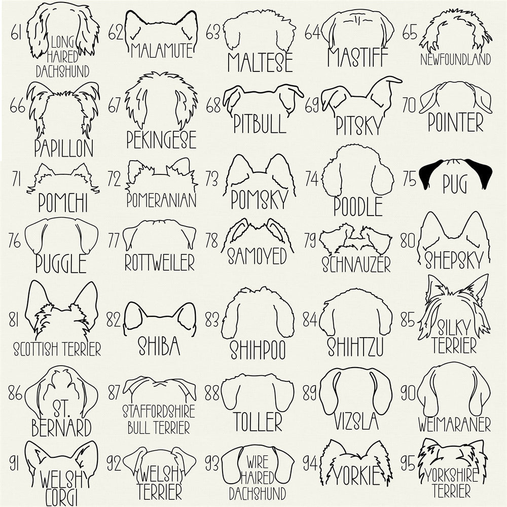 Personalized Dog Ears Sweatshirt with Name, Custom Dog Mom Sweatshirt, Dog Dad Gift, Gift for Dog Lovers