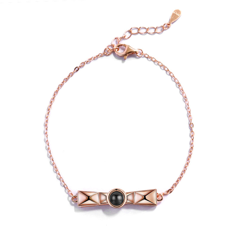 Personalized Bar Photo Projection Bracelet