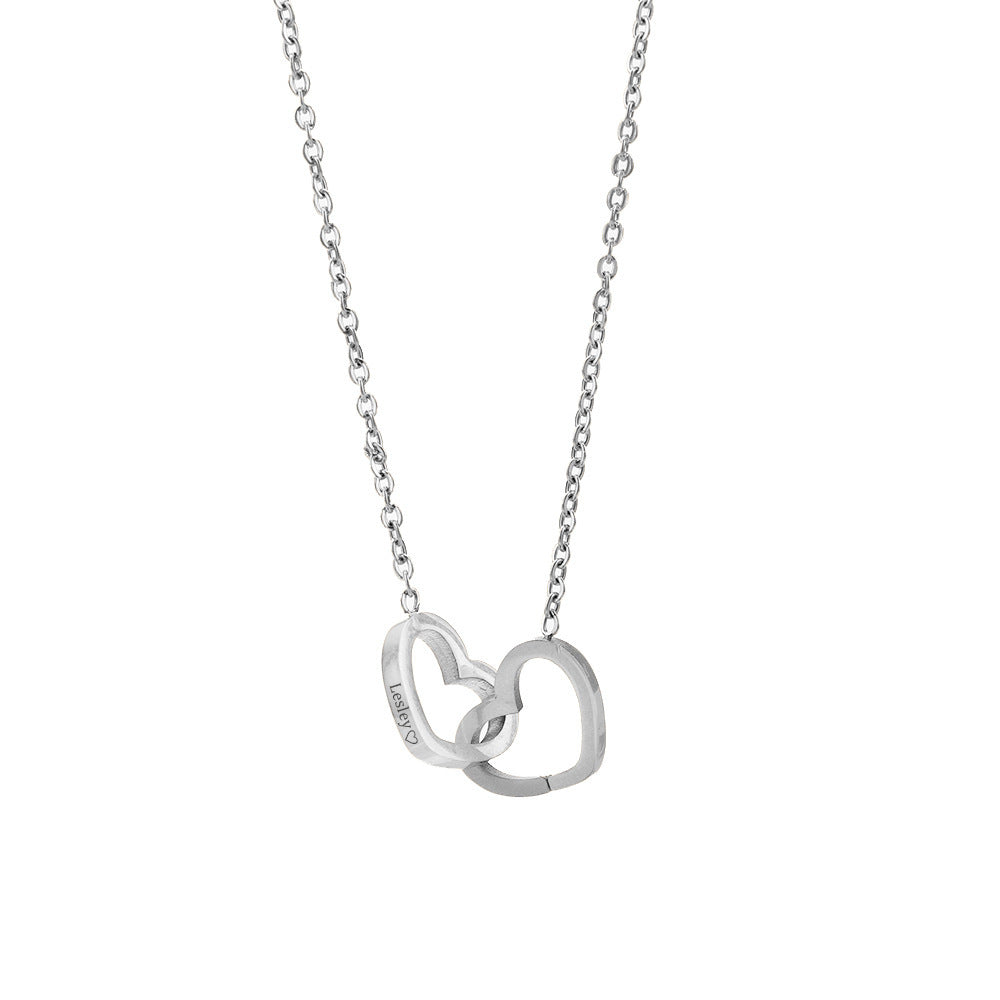 Eternal Rose Box With Engraved Necklace & Rose
