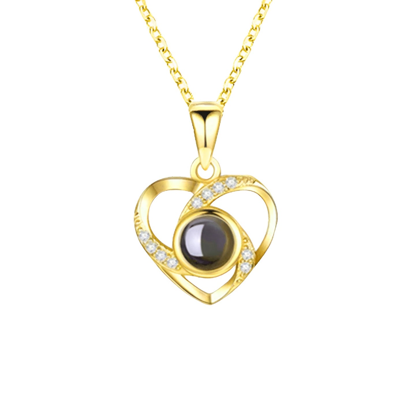 Projection Necklace with Luxury Red Rose Gift Box