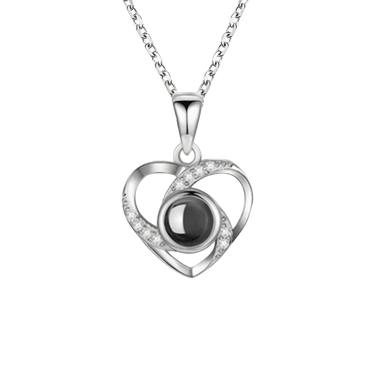 Projection Necklace with Luxury Red Rose Gift Box