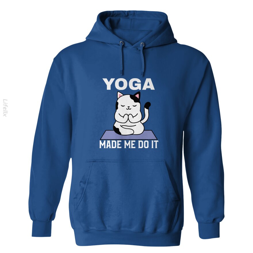 Yoga Made Me Do It Hoodies By @Breez