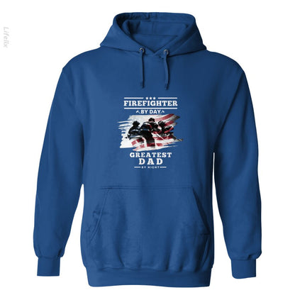 Firefighter By Day Greatest Dad By Night Hoodies By @Harold