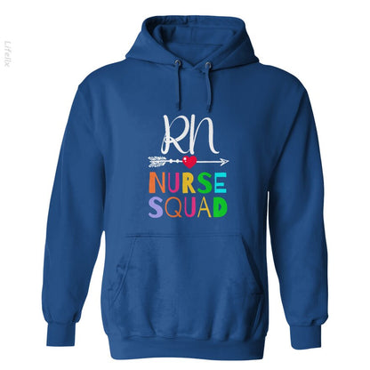 Nurse Awesome R N Nurse Squad Funny Colleague Hoodies By @Silviaro