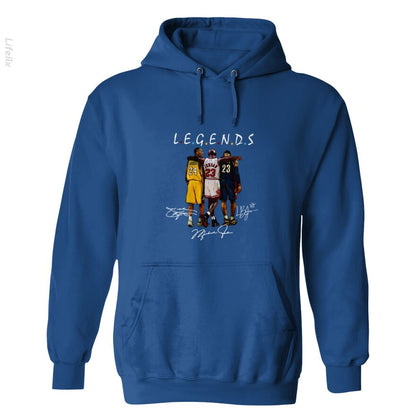 Kobe Bryant And Lebron James Legends Friends Hoodies By @Silviaro