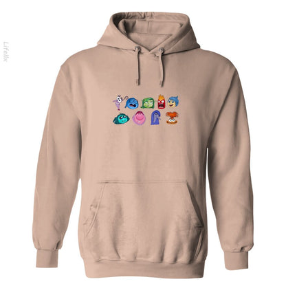 It's Okay To Feel All The Feels, Inside Out Hoodies By @Silviaro