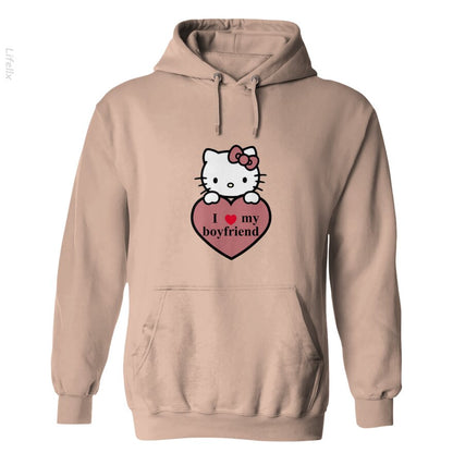 Hello Kitty Ich liebe meinen Freund Kapuzenpullover von @Breez