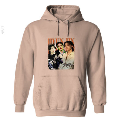 Beperkte Hyunjin Stray Kids Vintage Hoodies door @Breez