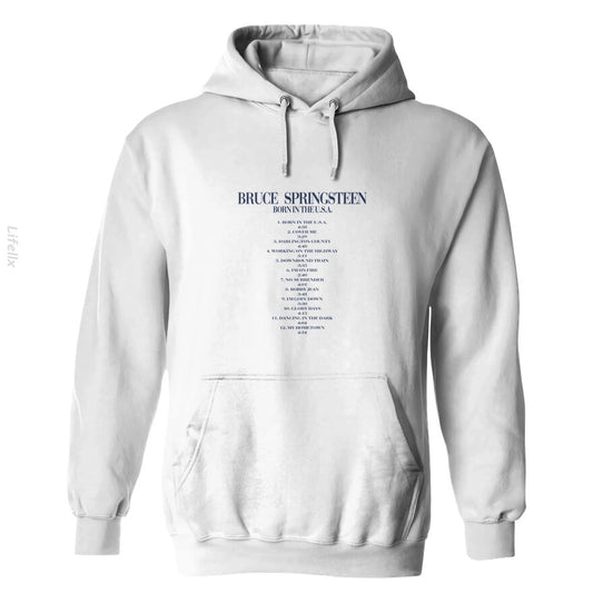 Bruce Springsteen Geboren in de VS Album Rock Hoodies door @Silviaro