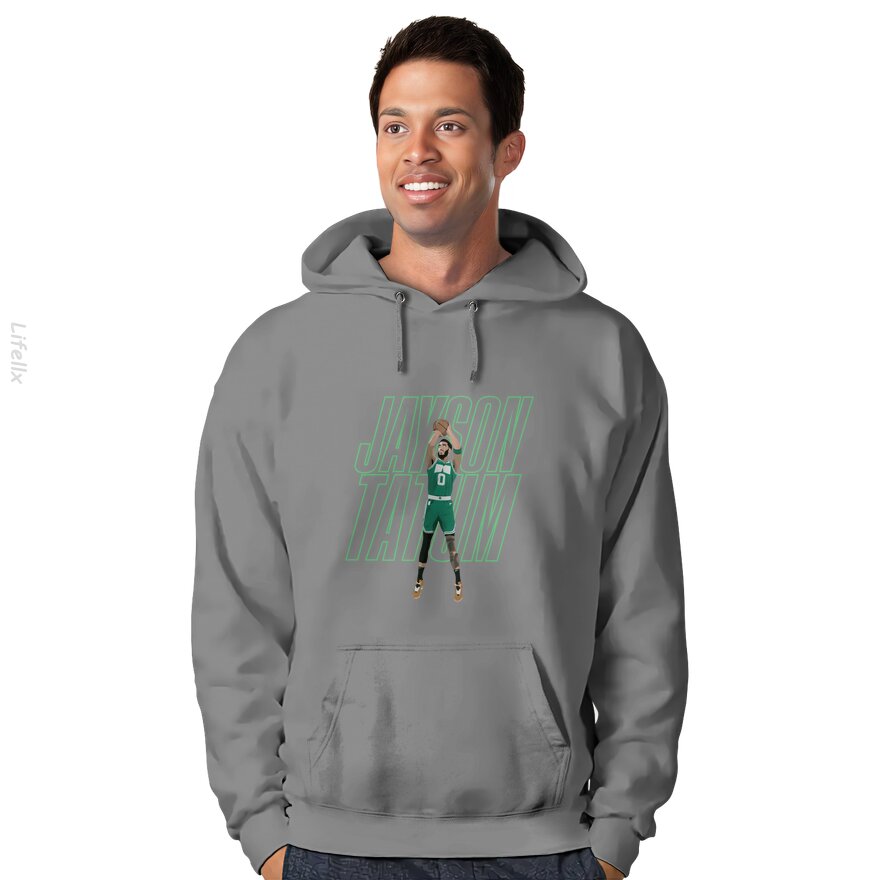 Jayson Tatum Basketball Green Boston Hoodies By @Breez