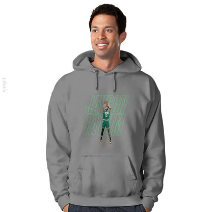 Jayson Tatum Basketball Groen Boston Hoodies door @Breez