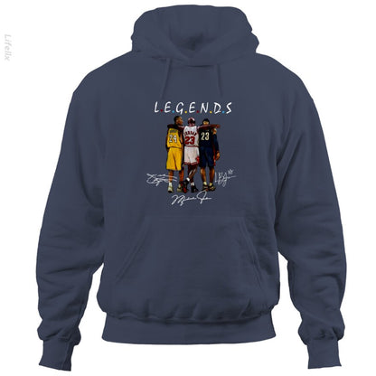 Kobe Bryant And Lebron James Legends Friends Hoodies By @Silviaro