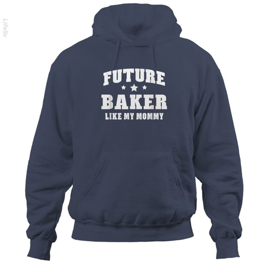 Toekomstige Bakker Zoals Mijn Mama Bakkerij Hoodies door @Chetan_Art