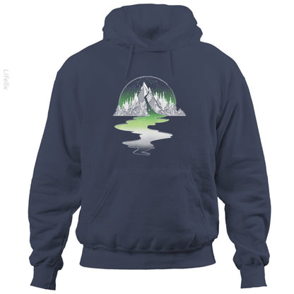 Aromantische Bergfluss Hoodies door @Silviaro