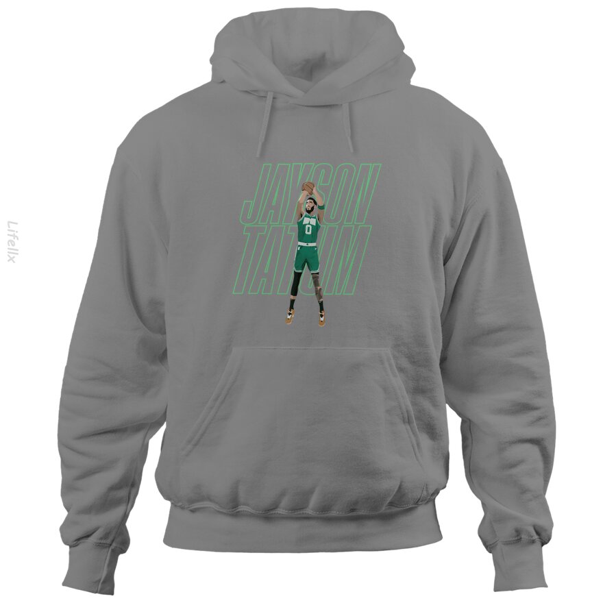 Jayson Tatum Basketball Groen Boston Hoodies door @Breez