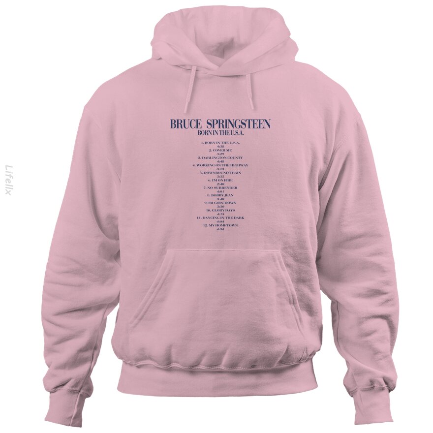 Bruce Springsteen Born in the USA Album Rock Hoodies By @Silviaro