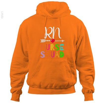 Nurse Awesome R N Nurse Squad Funny Colleague Hoodies By @Silviaro