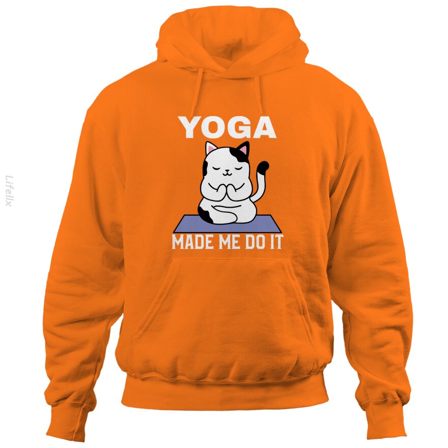 Yoga Made Me Do It Hoodies By @Breez