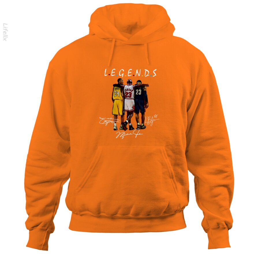 Kobe Bryant And Lebron James Legends Friends Hoodies By @Silviaro