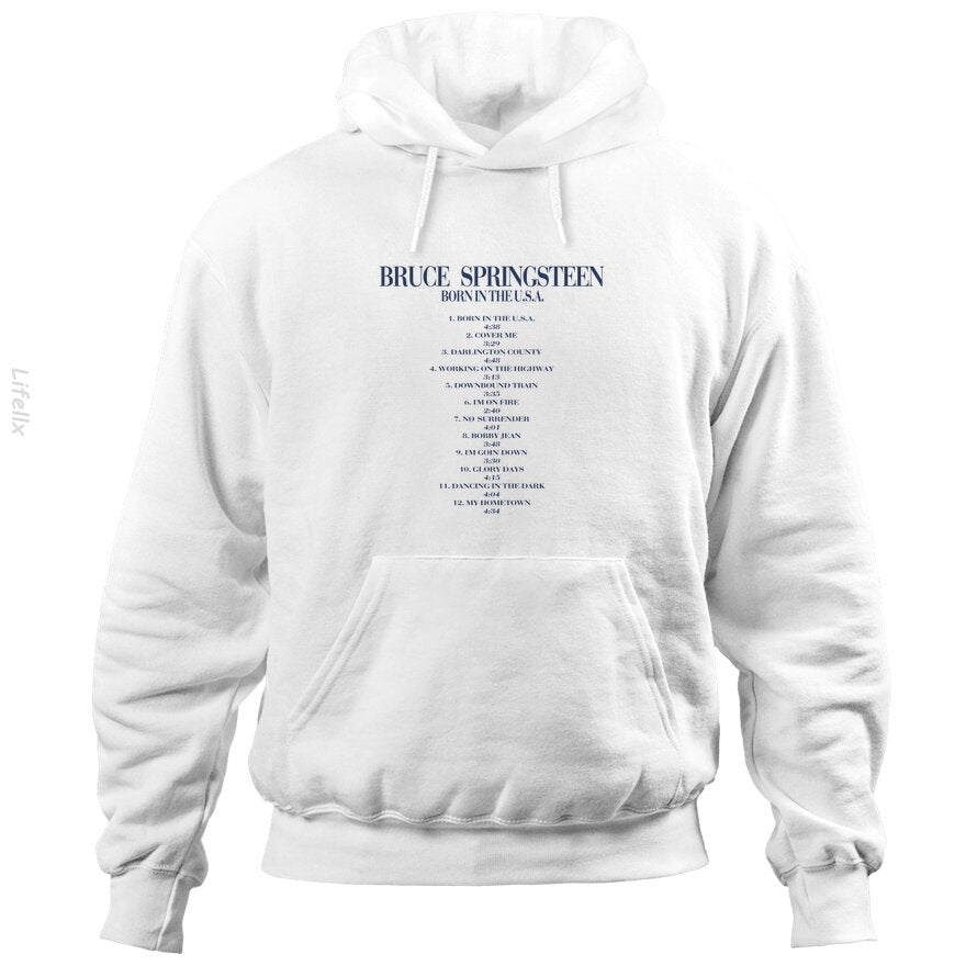 Bruce Springsteen Born in the USA Album Rock Hoodies By @Silviaro