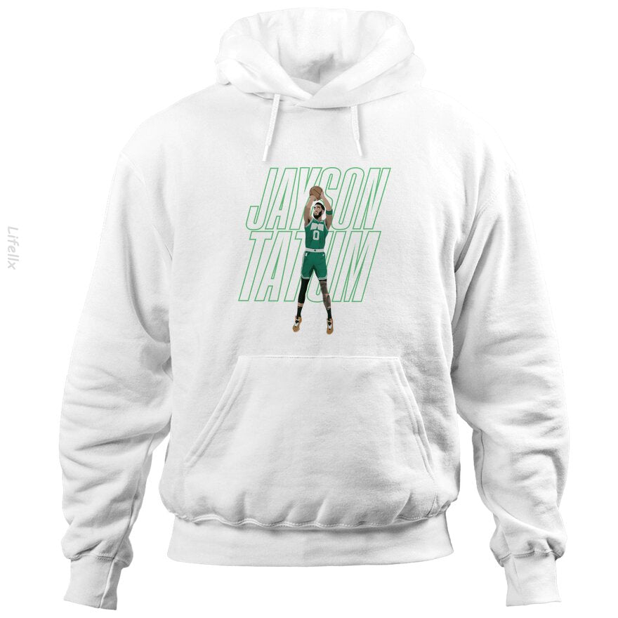 Jayson Tatum Basketball Groen Boston Hoodies door @Breez