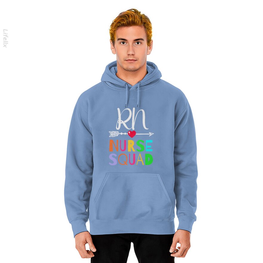 Nurse Awesome R N Nurse Squad Funny Colleague Hoodies By @Silviaro