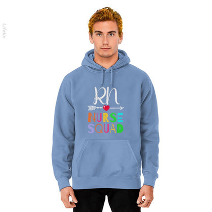 Nurse Awesome R N Nurse Squad Funny Colleague Hoodies By @Silviaro