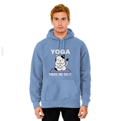 Yoga Made Me Do It Hoodies By @Breez