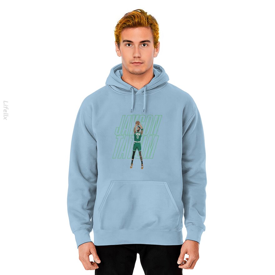 Jayson Tatum Basketball Groen Boston Hoodies door @Breez