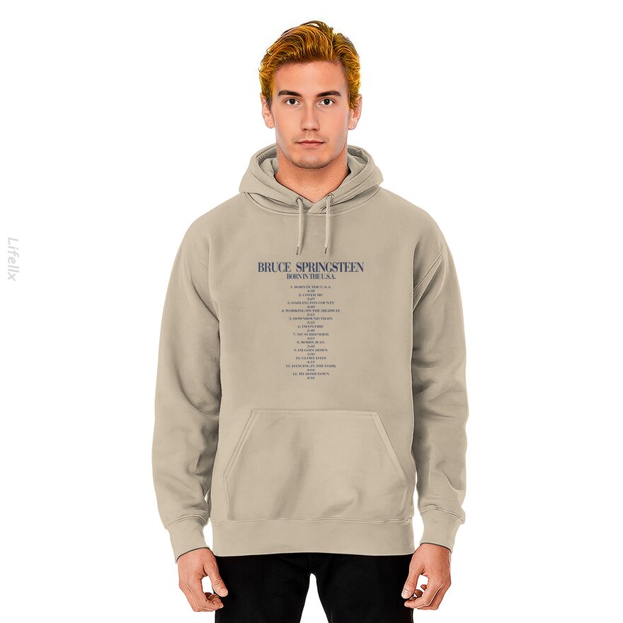 Bruce Springsteen Born in the USA Album Rock Hoodies By @Silviaro