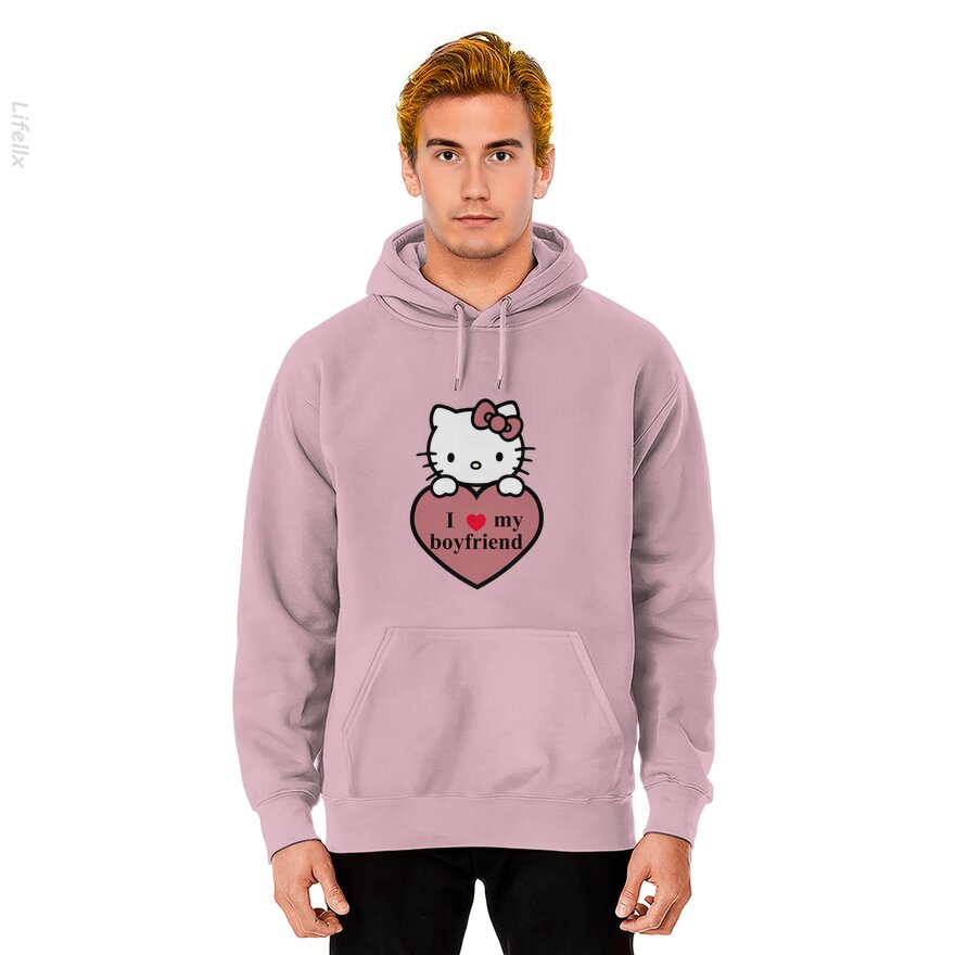 Hello Kitty Ich liebe meinen Freund Kapuzenpullover von @Breez