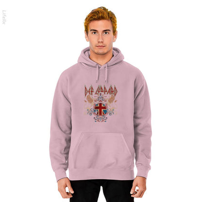 Def Leppard 80s metalband Rock N Roll Hoodies door @Breez