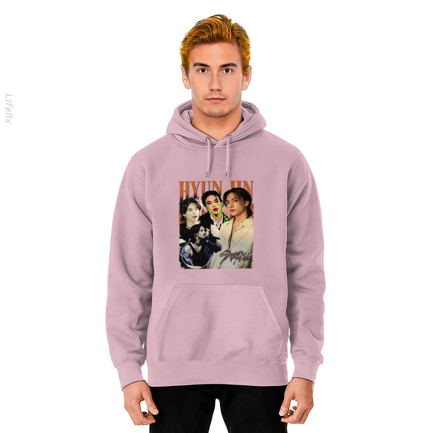 Beperkte Hyunjin Stray Kids Vintage Hoodies door @Breez