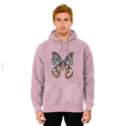 Aquarellschmetterling Kapuzenpullover von @Breez