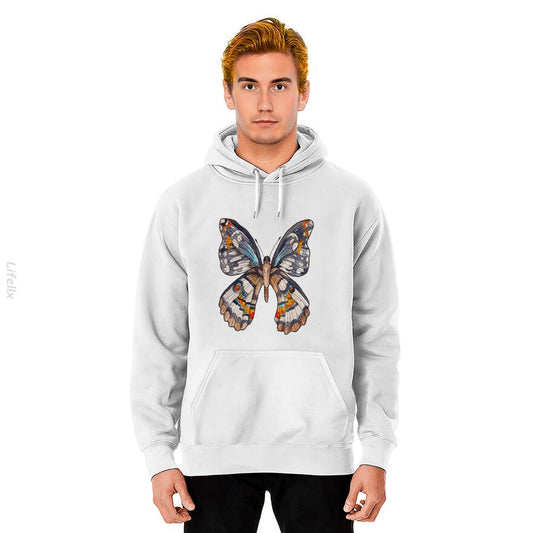 Aquarellschmetterling Kapuzenpullover von @Breez