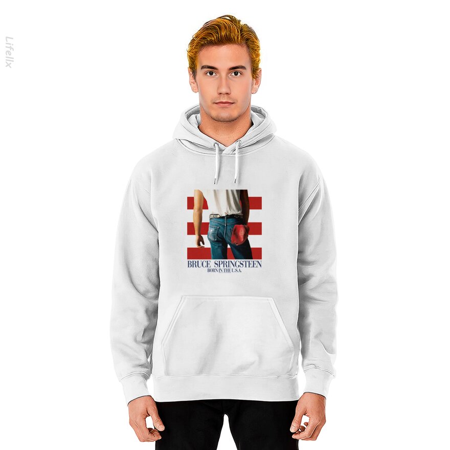 Bruce Springsteen USA Album Rock Hoodies By @Silviaro