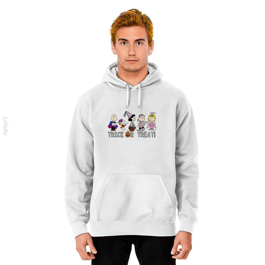 Snoopy Dog Trick or Treat Halloween Pumpkins Hoodies By @Breez