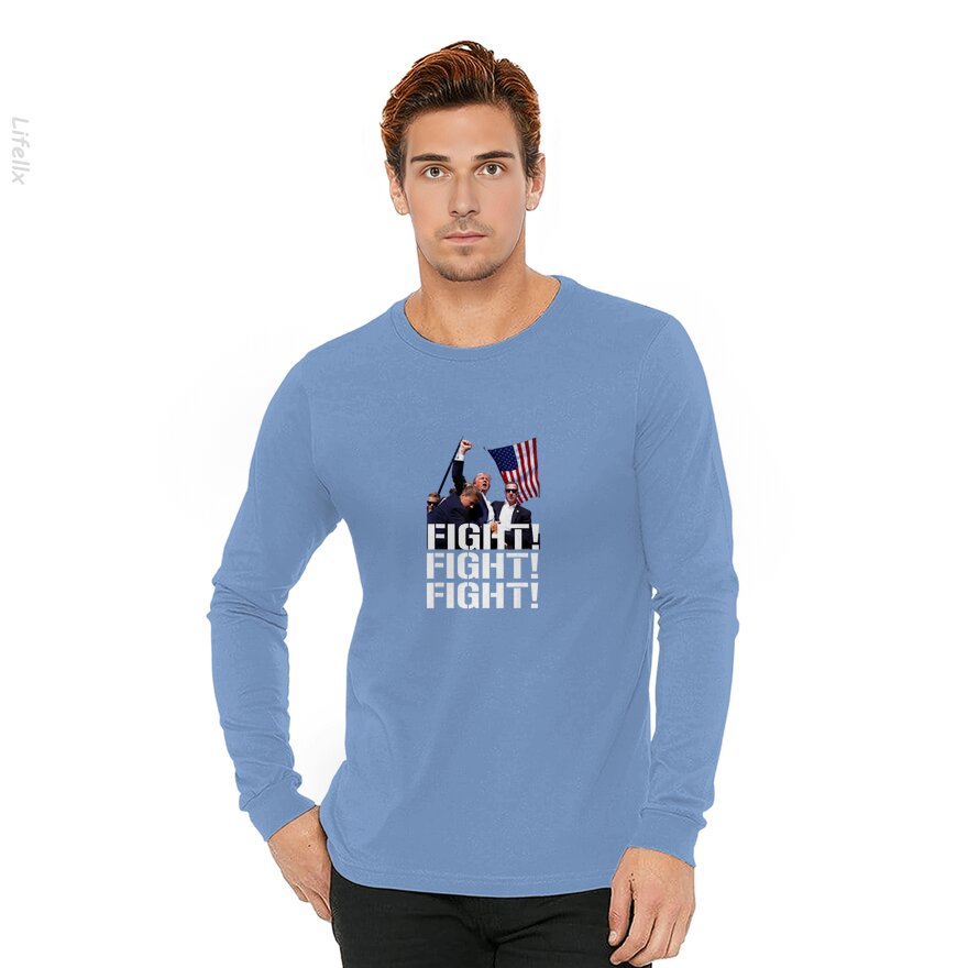 Trump Shot Fist Pump Long Sleeves By @Silviaro