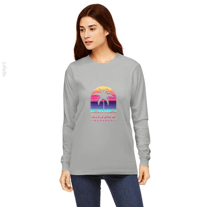 Nassau Bahamas palm trees Long Sleeves By @Silviaro