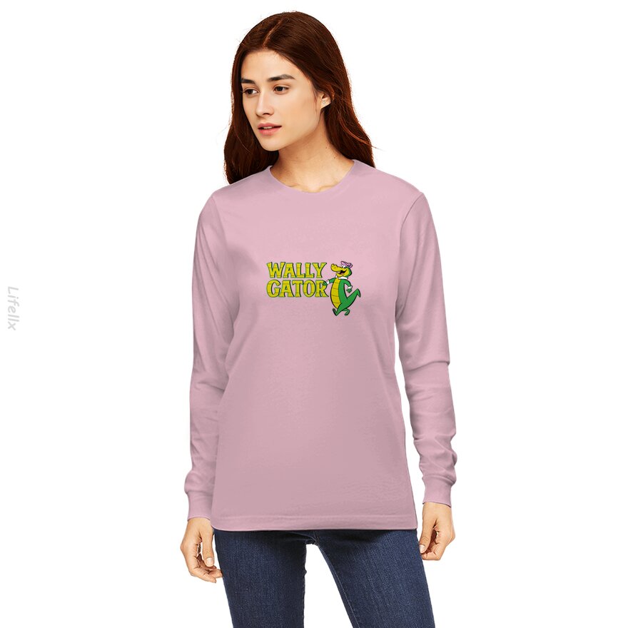 Wally Gator Logo Style Long Sleeves By @Breez