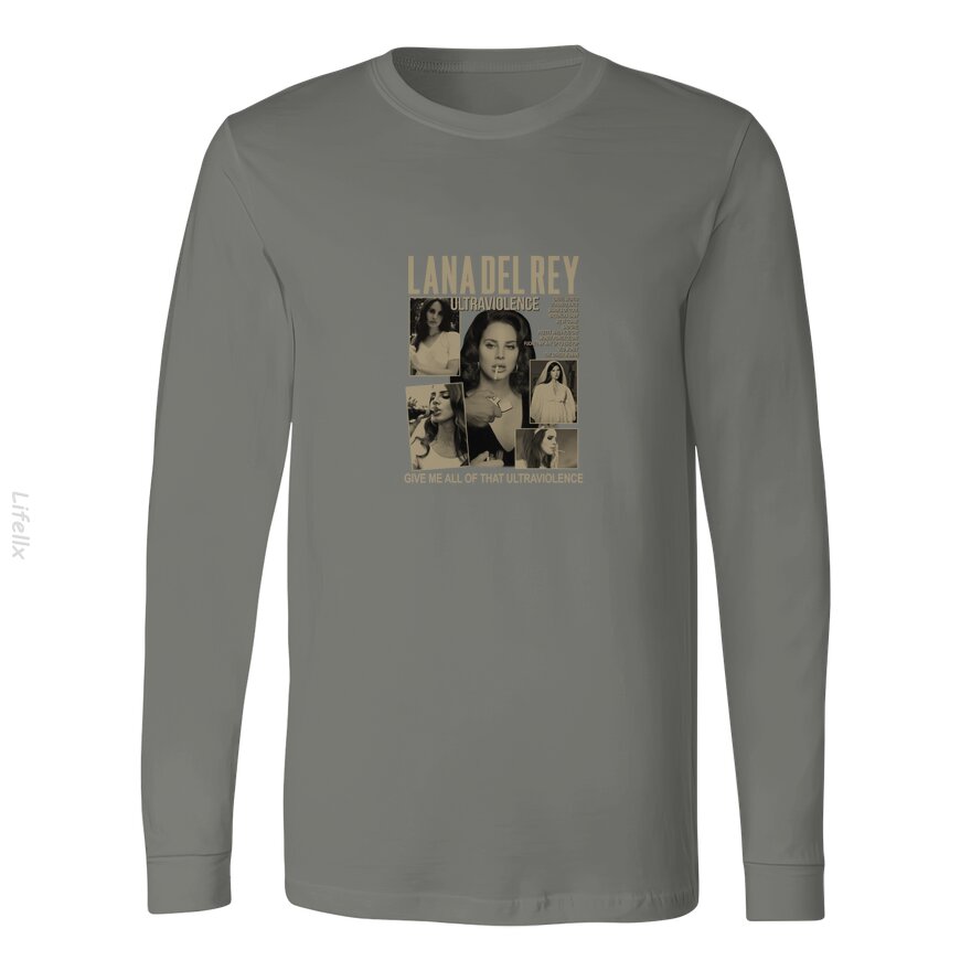 Lana Del Rey Vintage Retro Musik Langärmlige Shirts von @Breez