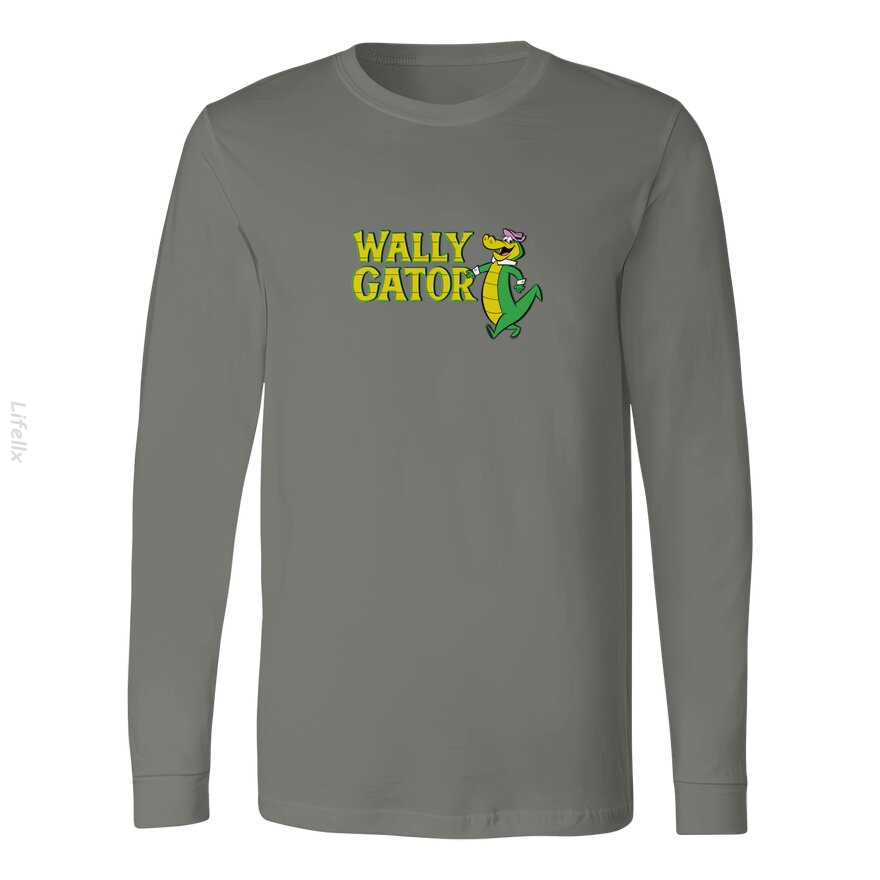 Wally Gator Logo Stil Langärmlige Shirts von @Breez