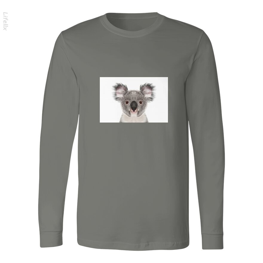 Koala-Porträt Langärmlige Shirts von @Silviaro