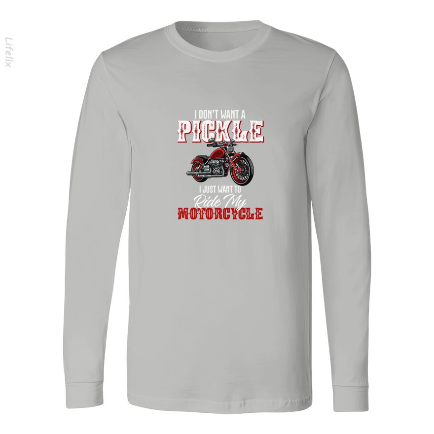 Ich will keine Gurke, ich will nur mein Motorrad fahren Langärmlige Shirts von @Breez