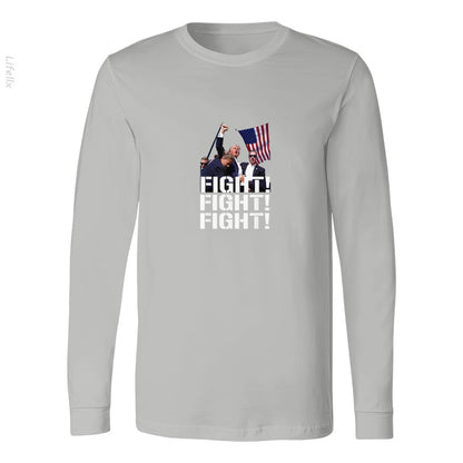 Trump Shot Fist Pump Long Sleeves By @Silviaro